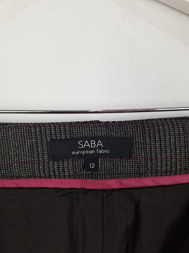 Saba Classic Checked Office Pants Size 12 by SwapUp-Online Second Hand Store-Online Thrift Store