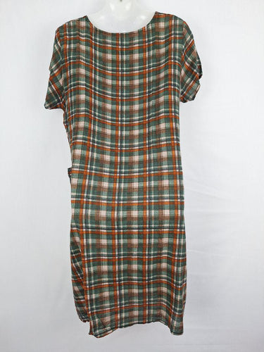 Olga De Polga Autumn Checked Shift Midi Dress Size M by SwapUp-Online Second Hand Store-Online Thrift Store