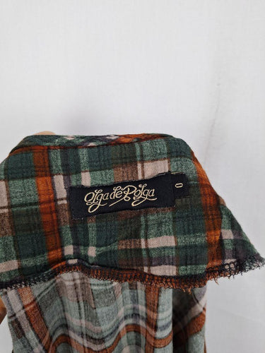 Olga De Polga Autumn Checked Shift Midi Dress Size M by SwapUp-Online Second Hand Store-Online Thrift Store