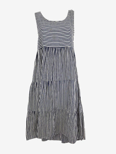 One Summer Navy Striped Nautical Midi Dress Size 12 by SwapUp-Online Second Hand Store-Online Thrift Store