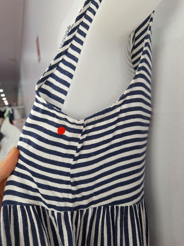 One Summer Navy Striped Nautical Midi Dress Size 12 by SwapUp-Online Second Hand Store-Online Thrift Store