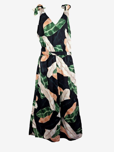 Country Road Fun Tropical Shoulder Tied Jumpsuit Size 10 by SwapUp-Online Second Hand Store-Online Thrift Store