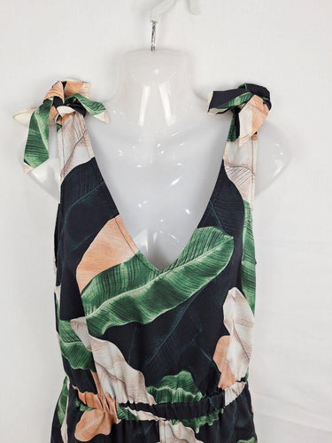 Country Road Fun Tropical Shoulder Tied Jumpsuit Size 10 by SwapUp-Online Second Hand Store-Online Thrift Store