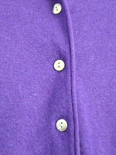 anna thomas Violet Wool Blend  Cropped Cardigan Size M by SwapUp-Online Second Hand Store-Online Thrift Store