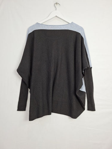 POL Bat Sleeve Asymmetric Knit Jumper Size S by SwapUp-Online Second Hand Store-Online Thrift Store