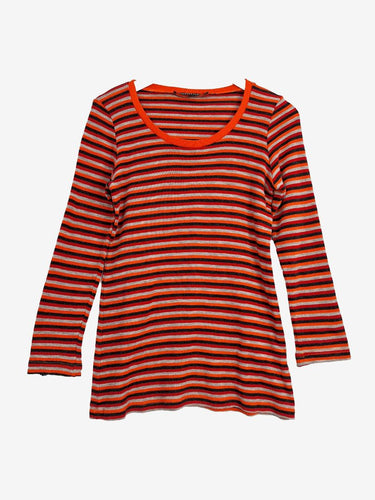 Strange & Strange Merino Wool Striped Winter Essential Top Size L by SwapUp-Online Second Hand Store-Online Thrift Store