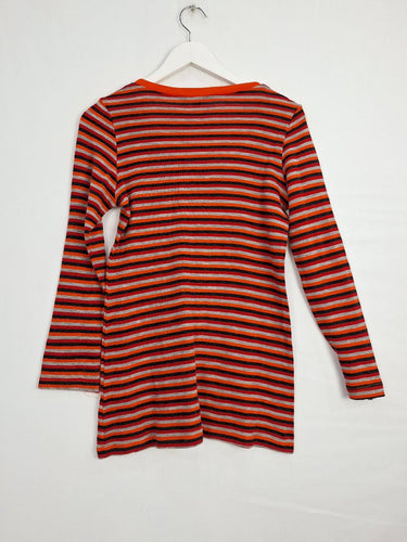 Strange & Strange Merino Wool Striped Winter Essential Top Size L by SwapUp-Online Second Hand Store-Online Thrift Store