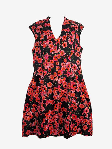 Andrea Yasmine Fitted Floral Office Staple Midi Dress Size L by SwapUp-Online Second Hand Store-Online Thrift Store
