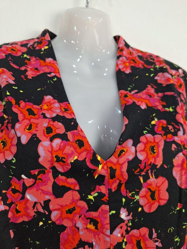 Andrea Yasmine Fitted Floral Office Staple Midi Dress Size L by SwapUp-Online Second Hand Store-Online Thrift Store