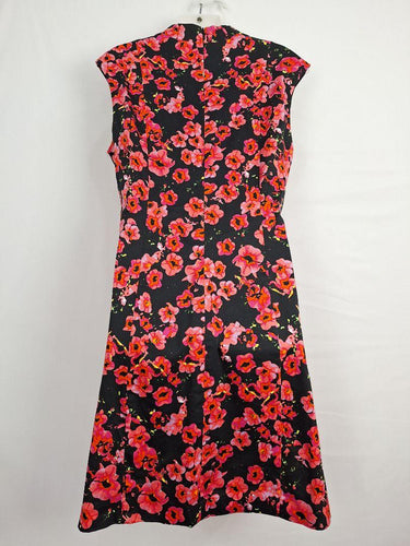 Andrea Yasmine Fitted Floral Office Staple Midi Dress Size L by SwapUp-Online Second Hand Store-Online Thrift Store