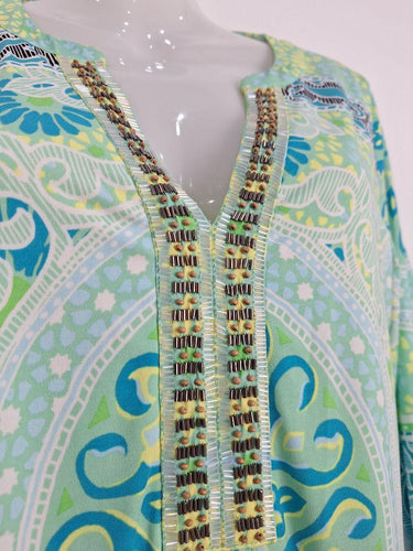 Hale Bob Mint Green Resort Mini Dress Size M by SwapUp-Online Second Hand Store-Online Thrift Store