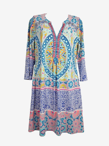 Hale Bob Pastel Beaded Resort Mini Dress Size M by SwapUp-Online Second Hand Store-Online Thrift Store