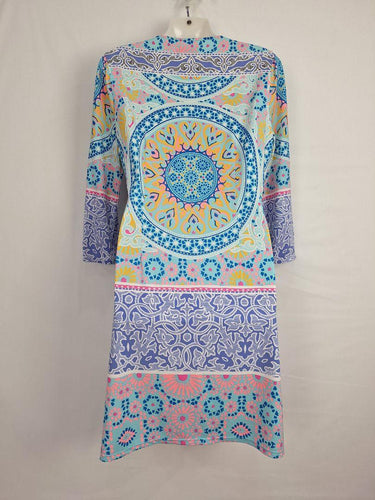 Hale Bob Pastel Beaded Resort Mini Dress Size M by SwapUp-Online Second Hand Store-Online Thrift Store