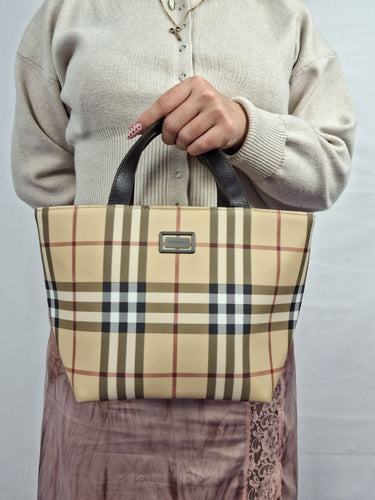 Burberry Iconic Checked Tope Handle Bag Size None by SwapUp-Online Second Hand Store-Online Thrift Store