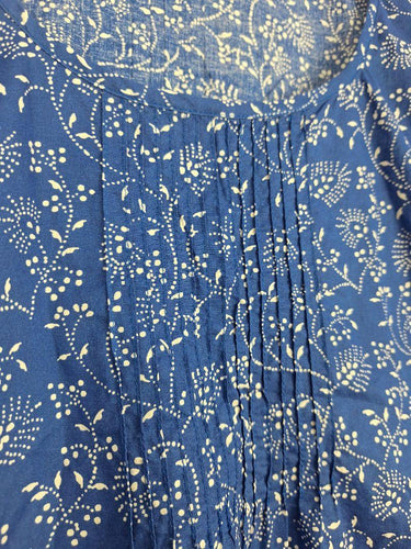 Karma East Pretty Cobalt Floral Top Size XXL by SwapUp-Online Second Hand Store-Online Thrift Store