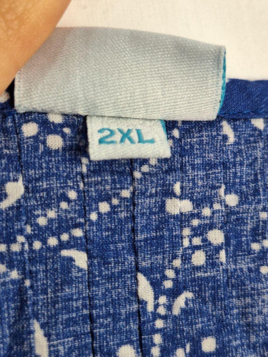 Karma East Pretty Cobalt Floral Top Size XXL by SwapUp-Online Second Hand Store-Online Thrift Store