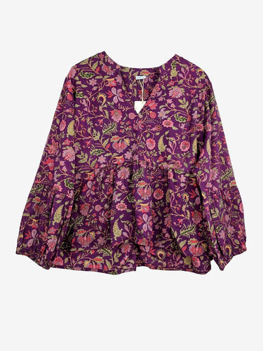 Karma East Kyra Periwinkle Frilled Blouse Size XXXL by SwapUp-Online Second Hand Store-Online Thrift Store