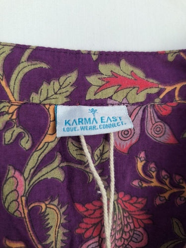 Karma East Kyra Periwinkle Frilled Blouse Size XXXL by SwapUp-Online Second Hand Store-Online Thrift Store