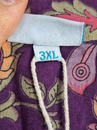 Karma East Kyra Periwinkle Frilled Blouse Size XXXL by SwapUp-Online Second Hand Store-Online Thrift Store