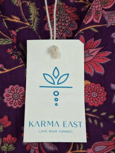 Karma East Kyra Periwinkle Frilled Blouse Size XXXL by SwapUp-Online Second Hand Store-Online Thrift Store
