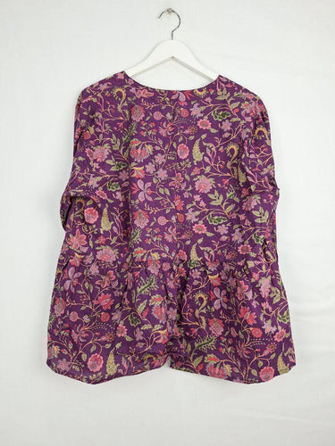 Karma East Kyra Periwinkle Frilled Blouse Size XXXL by SwapUp-Online Second Hand Store-Online Thrift Store