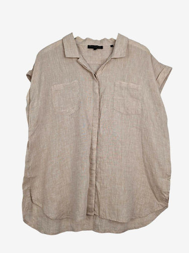 David Lawrence Latte Mottled Everyday Blouse Size 16 by SwapUp-Online Second Hand Store-Online Thrift Store