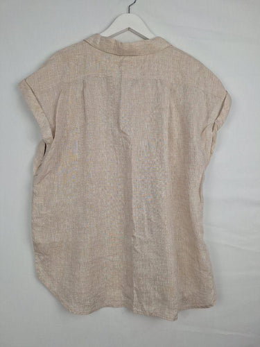 David Lawrence Latte Mottled Everyday Blouse Size 16 by SwapUp-Online Second Hand Store-Online Thrift Store