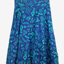 Keshet Vibrant Parade Blue Wrapped Midi Skirt Size XL by SwapUp-Online Second Hand Store-Online Thrift Store