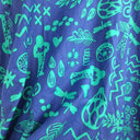 Keshet Vibrant Parade Blue Wrapped Midi Skirt Size XL by SwapUp-Online Second Hand Store-Online Thrift Store