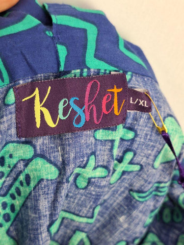 Keshet Vibrant Parade Blue Wrapped Midi Skirt Size XL by SwapUp-Online Second Hand Store-Online Thrift Store