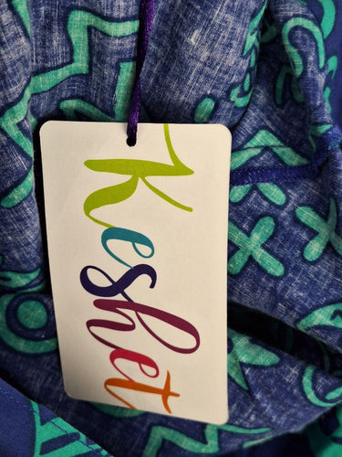Keshet Vibrant Parade Blue Wrapped Midi Skirt Size XL by SwapUp-Online Second Hand Store-Online Thrift Store