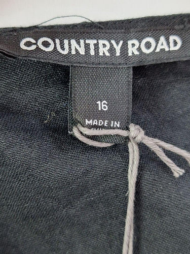 Country Road Timeless Wrapped Linen Top Size 16 by SwapUp-Online Second Hand Store-Online Thrift Store