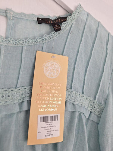 Liz Jordan Airy Lace Pintuck Top Size 18 by SwapUp-Online Second Hand Store-Online Thrift Store