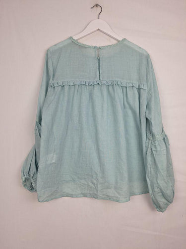 Liz Jordan Airy Lace Pintuck Top Size 18 by SwapUp-Online Second Hand Store-Online Thrift Store