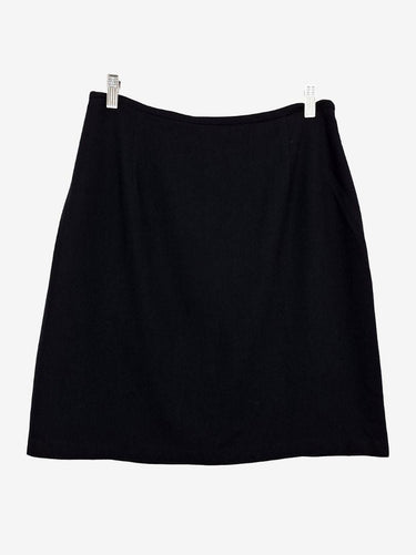 Cue Sleek Black Mini Skirt Size 14 by SwapUp-Online Second Hand Store-Online Thrift Store