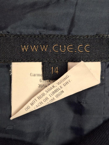 Cue Sleek Black Mini Skirt Size 14 by SwapUp-Online Second Hand Store-Online Thrift Store