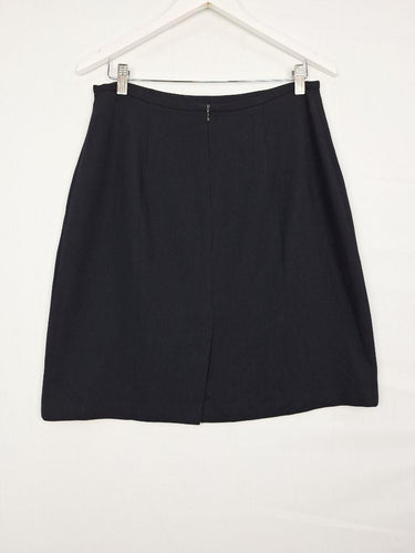 Cue Sleek Black Mini Skirt Size 14 by SwapUp-Online Second Hand Store-Online Thrift Store