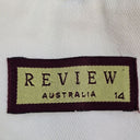 Review Cotton Staple White Mini Skirt Size 14 by SwapUp-Online Second Hand Store-Online Thrift Store