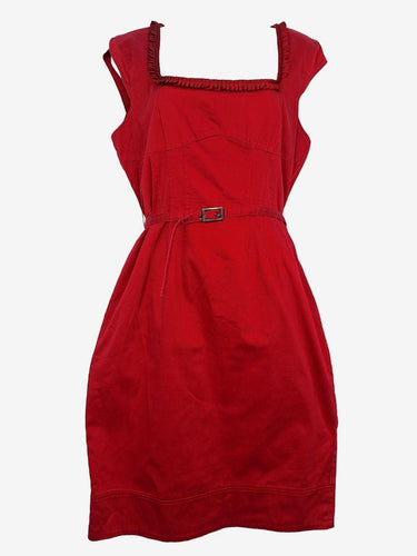 Ojay Sophisticated Square Pleated Neck Dress Size 16 by SwapUp-Online Second Hand Store-Online Thrift Store