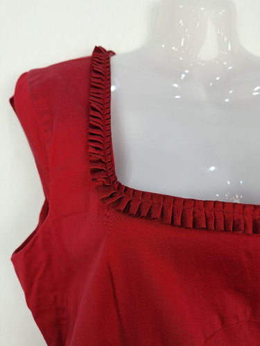 Ojay Sophisticated Square Pleated Neck Dress Size 16 by SwapUp-Online Second Hand Store-Online Thrift Store
