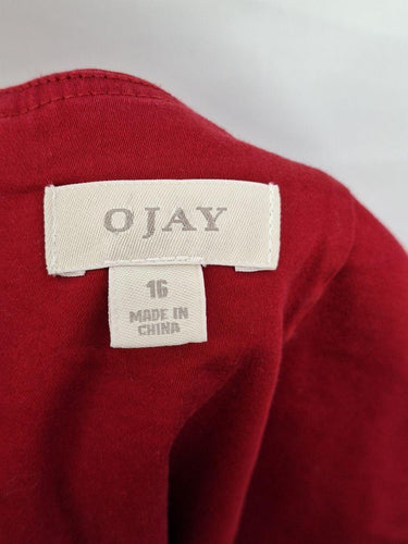 Ojay Sophisticated Square Pleated Neck Dress Size 16 by SwapUp-Online Second Hand Store-Online Thrift Store