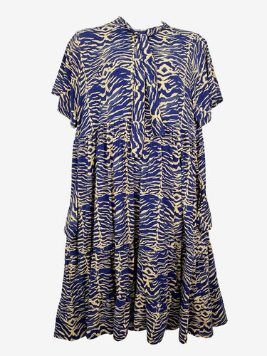 Exotica Tiger Print Bow Tie Neck Dress Size XXL by SwapUp-Online Second Hand Store-Online Thrift Store