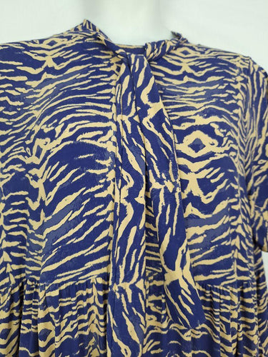 Exotica Tiger Print Bow Tie Neck Dress Size XXL by SwapUp-Online Second Hand Store-Online Thrift Store