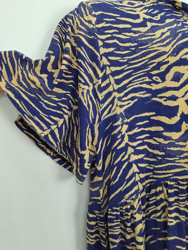Exotica Tiger Print Bow Tie Neck Dress Size XXL by SwapUp-Online Second Hand Store-Online Thrift Store