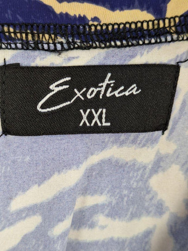 Exotica Tiger Print Bow Tie Neck Dress Size XXL by SwapUp-Online Second Hand Store-Online Thrift Store