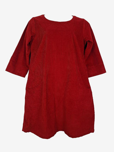 Karma East Corduroy Feel Scarlet Red Dress Size XL by SwapUp-Online Second Hand Store-Online Thrift Store