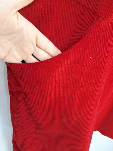 Karma East Corduroy Feel Scarlet Red Dress Size XL by SwapUp-Online Second Hand Store-Online Thrift Store