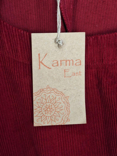 Karma East Corduroy Feel Scarlet Red Dress Size XL by SwapUp-Online Second Hand Store-Online Thrift Store