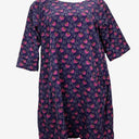 Karma East Corduroy Feel Indigo Flower Dress Size XXL by SwapUp-Online Second Hand Store-Online Thrift Store
