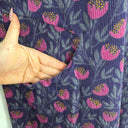 Karma East Corduroy Feel Indigo Flower Dress Size XXL by SwapUp-Online Second Hand Store-Online Thrift Store